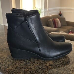Clarks Black Ankle Booties